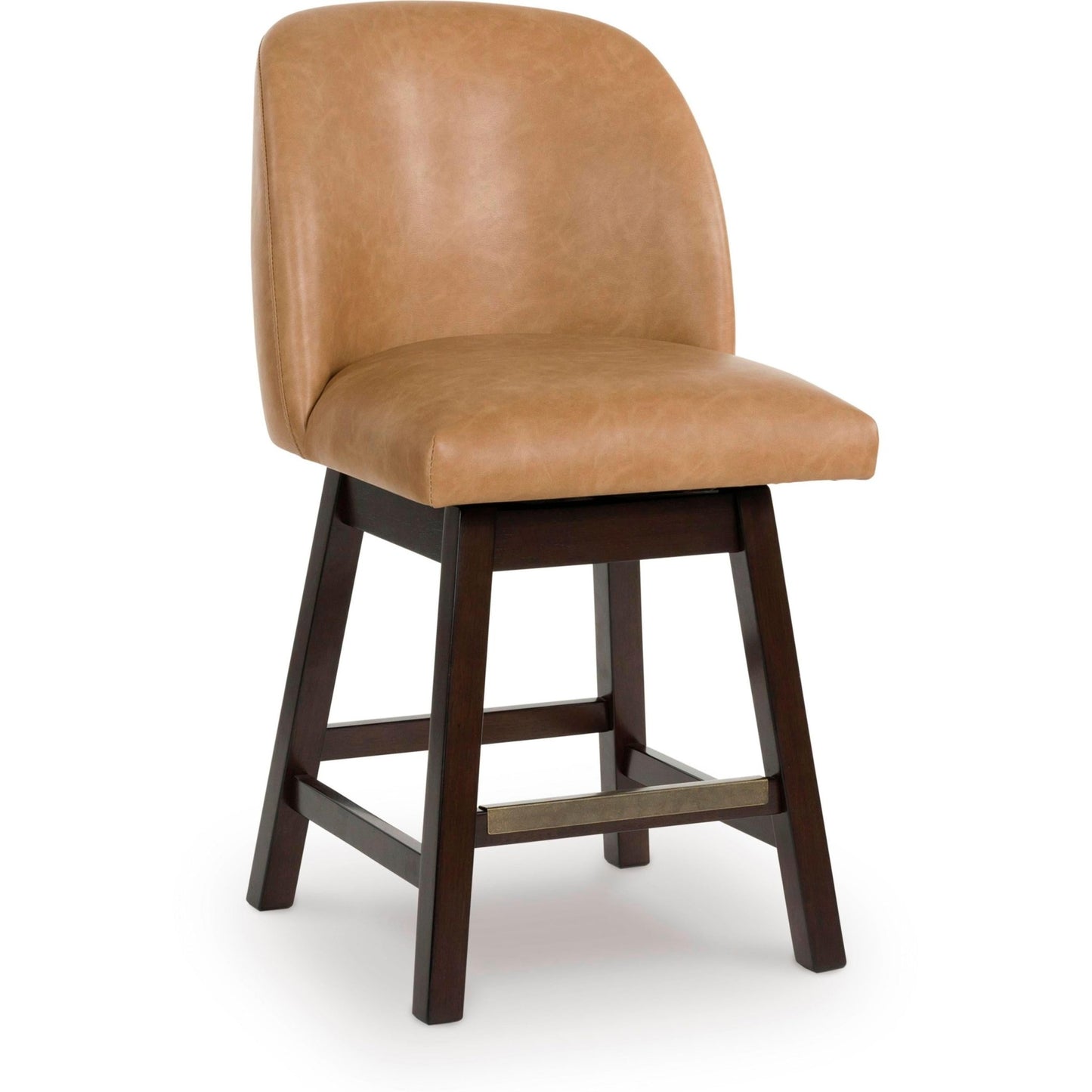 Signature Design by Ashley Neymorton D618 - 324 Upholstered Swivel Barstool - American Furniture of Slidell