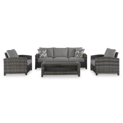 Signature Design by Ashley Oasis Court P335 - 081 Sofa/Chairs/Table Set - American Furniture of Slidell