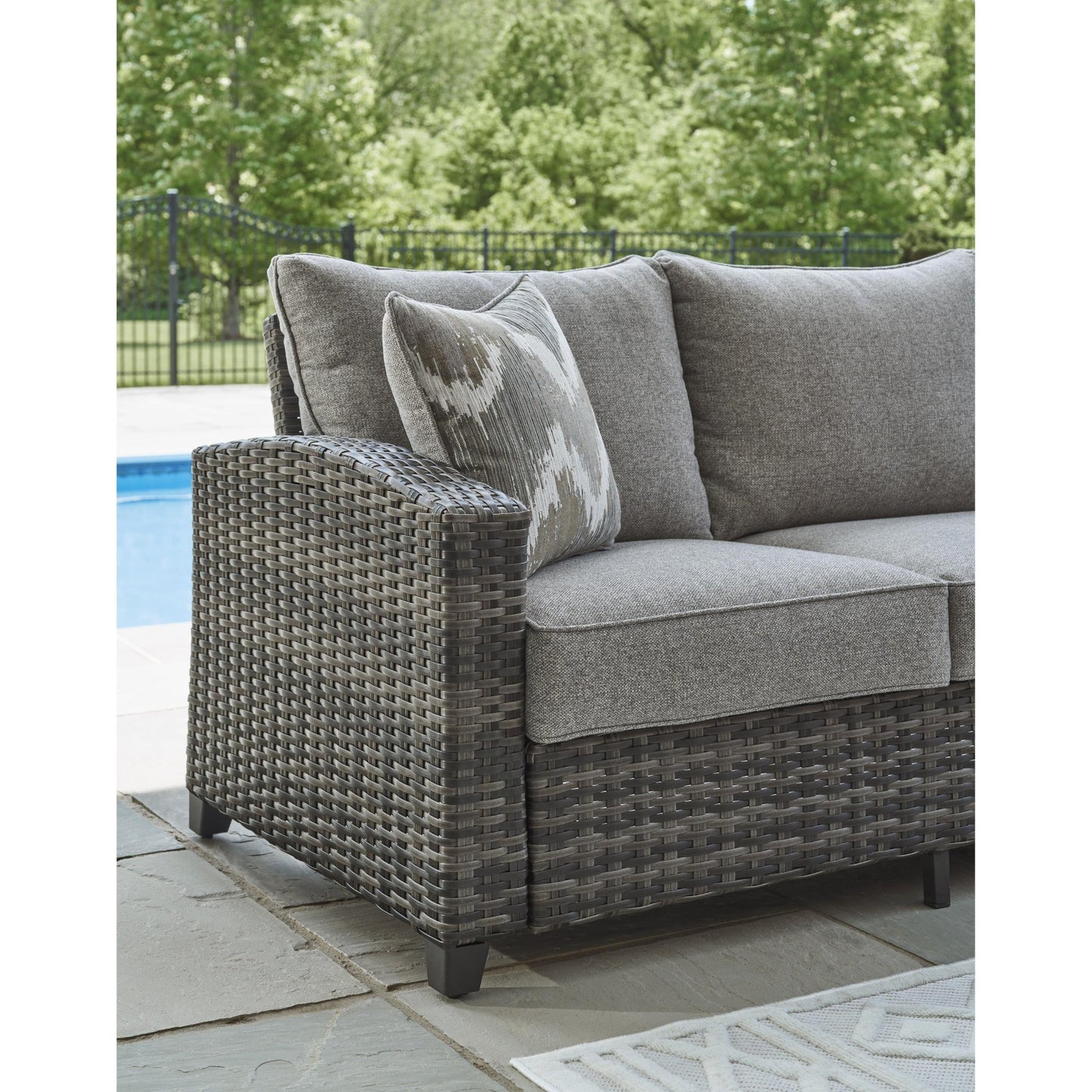 Signature Design by Ashley Oasis Court P335 - 081 Sofa/Chairs/Table Set - American Furniture of Slidell