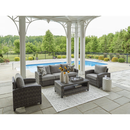 Signature Design by Ashley Oasis Court P335 - 081 Sofa/Chairs/Table Set - American Furniture of Slidell