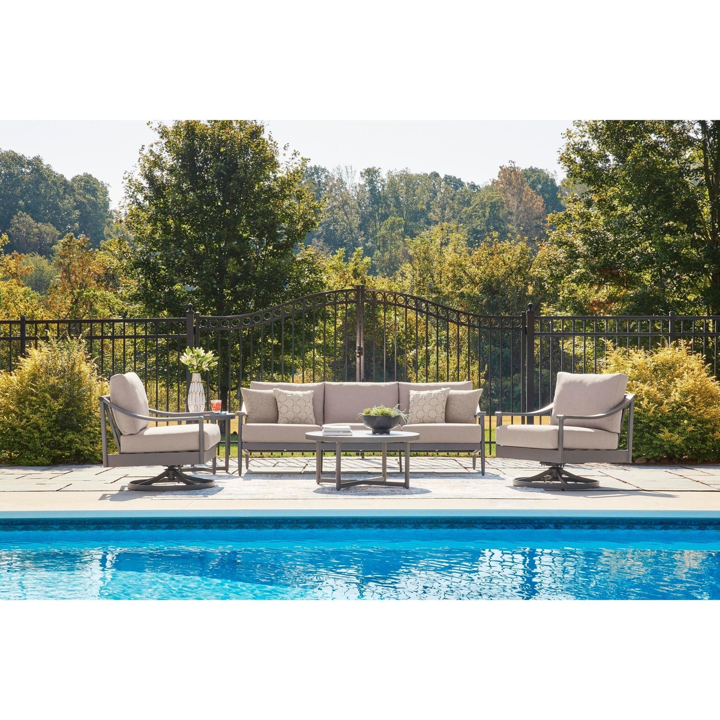 Signature Design by Ashley Ocean Beach PCP510 - 821 Swivel Lounge with Cushion - American Furniture of Slidell