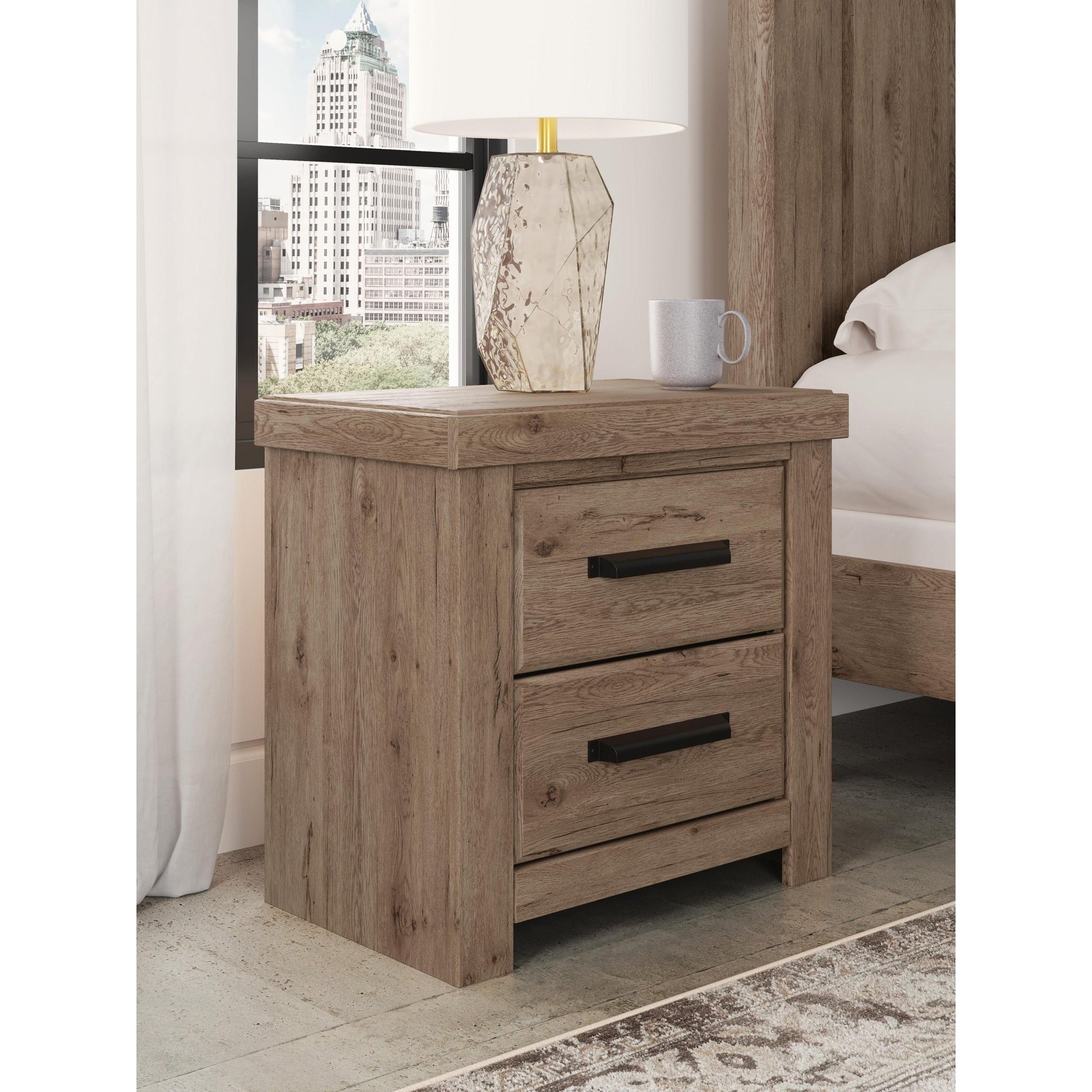 Signature Design by Ashley Oliandon PCB2844 8 pc King Panel Bedroom Set - American Furniture of Slidell