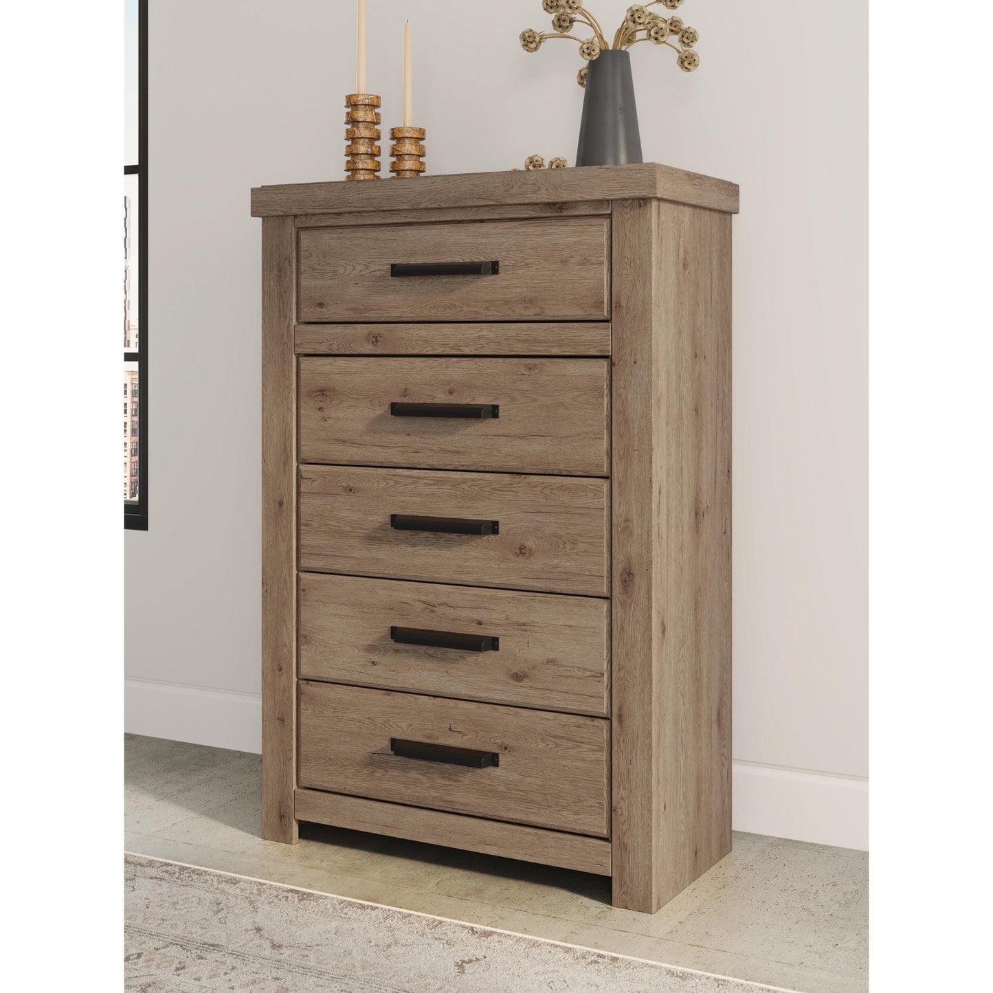 Signature Design by Ashley Oliandon PCB2844 8 pc King Panel Bedroom Set - American Furniture of Slidell