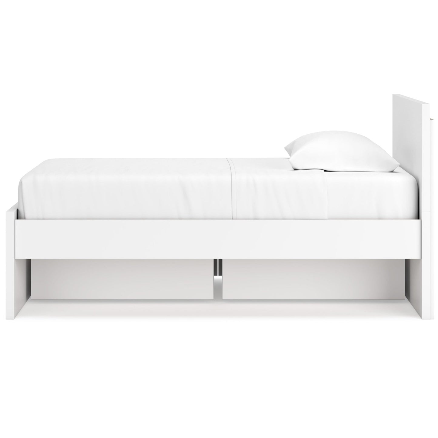 Signature Design by Ashley Onita EB9630B10 Twin Panel Platform Bed with 1 Side Storage - American Furniture of Slidell