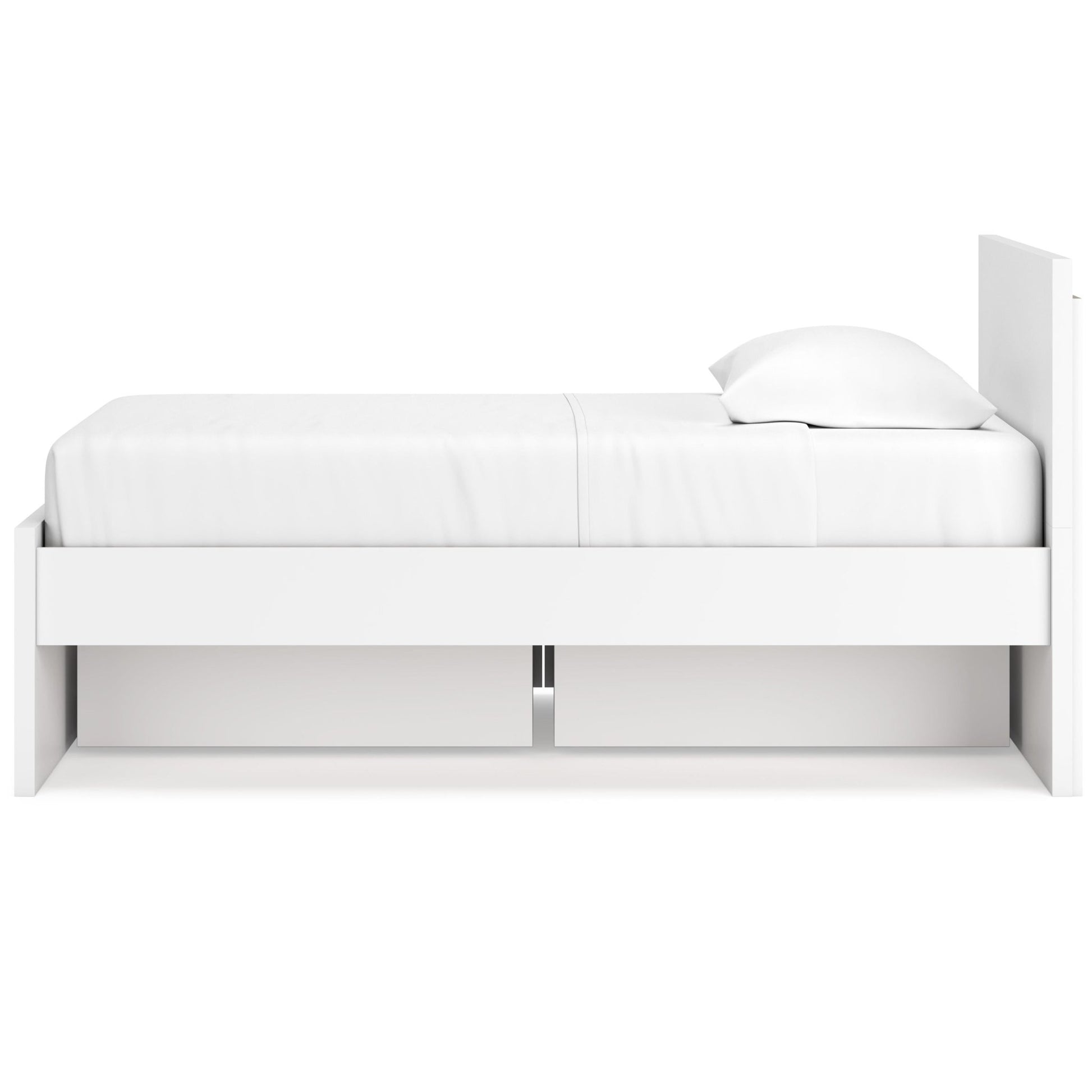 Signature Design by Ashley Onita EB9630B10 Twin Panel Platform Bed with 1 Side Storage - American Furniture of Slidell