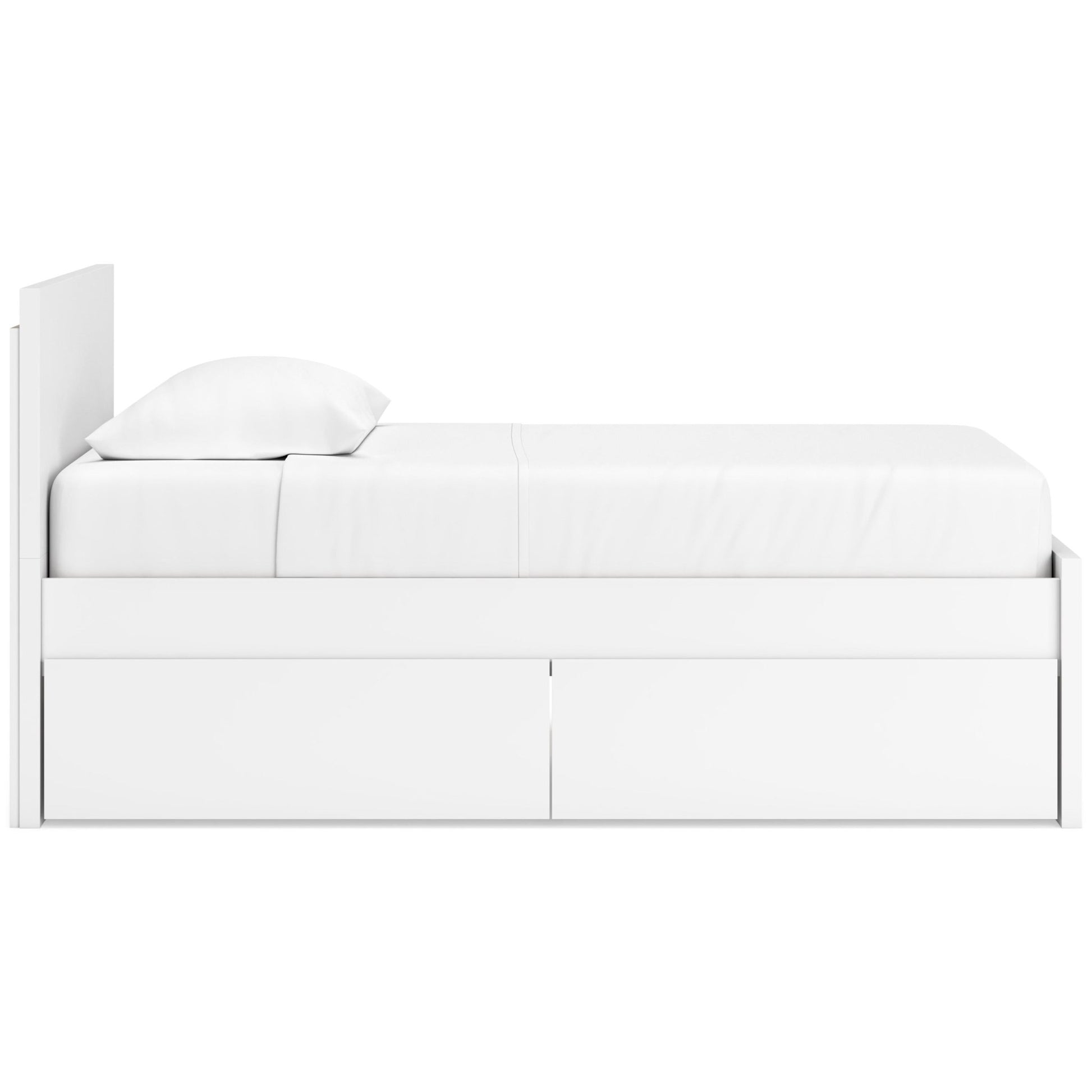 Signature Design by Ashley Onita EB9630B10 Twin Panel Platform Bed with 1 Side Storage - American Furniture of Slidell