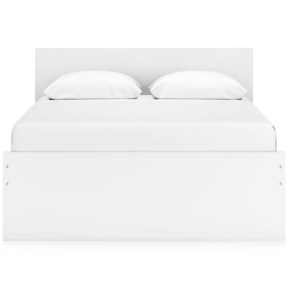 Signature Design by Ashley Onita EB9630B12 Queen Panel Platform Bed with 1 Side Storage - American Furniture of Slidell