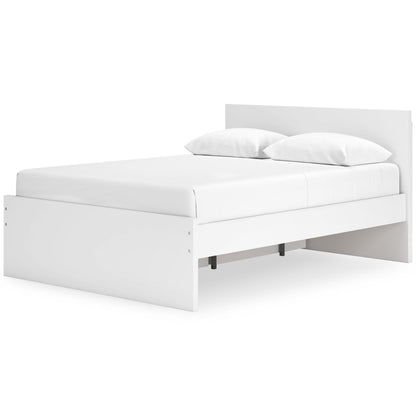Signature Design by Ashley Onita EB9630B12 Queen Panel Platform Bed with 1 Side Storage - American Furniture of Slidell