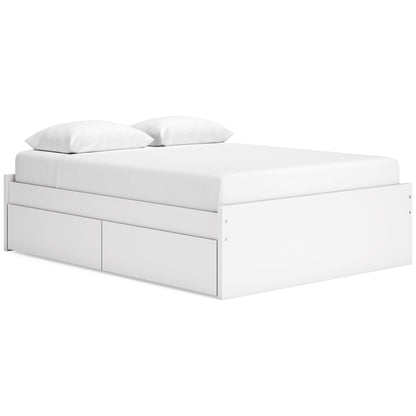 Signature Design by Ashley Onita EB9630B14 Queen Platform Bed with 2 Side Storage - American Furniture of Slidell
