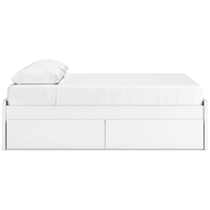 Signature Design by Ashley Onita EB9630B14 Queen Platform Bed with 2 Side Storage - American Furniture of Slidell