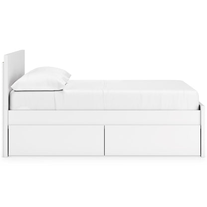 Signature Design by Ashley Onita EB9630B15 Full Panel Platform Bed with 2 Side Storage - American Furniture of Slidell