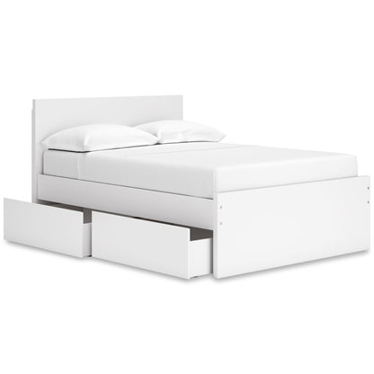 Signature Design by Ashley Onita EB9630B15 Full Panel Platform Bed with 2 Side Storage - American Furniture of Slidell