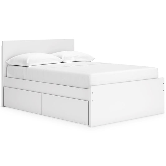 Signature Design by Ashley Onita EB9630B15 Full Panel Platform Bed with 2 Side Storage - American Furniture of Slidell