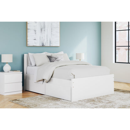 Signature Design by Ashley Onita EB9630B15 Full Panel Platform Bed with 2 Side Storage - American Furniture of Slidell