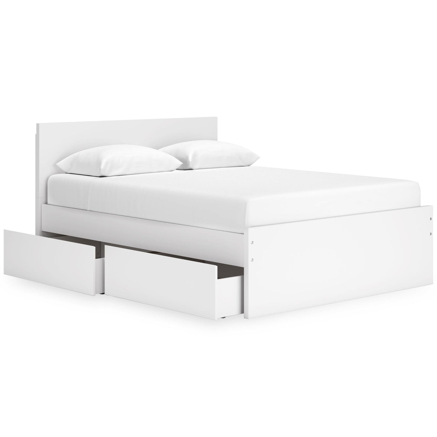 Signature Design by Ashley Onita EB9630B16 Queen Panel Platform Bed with 2 Side Storage - American Furniture of Slidell