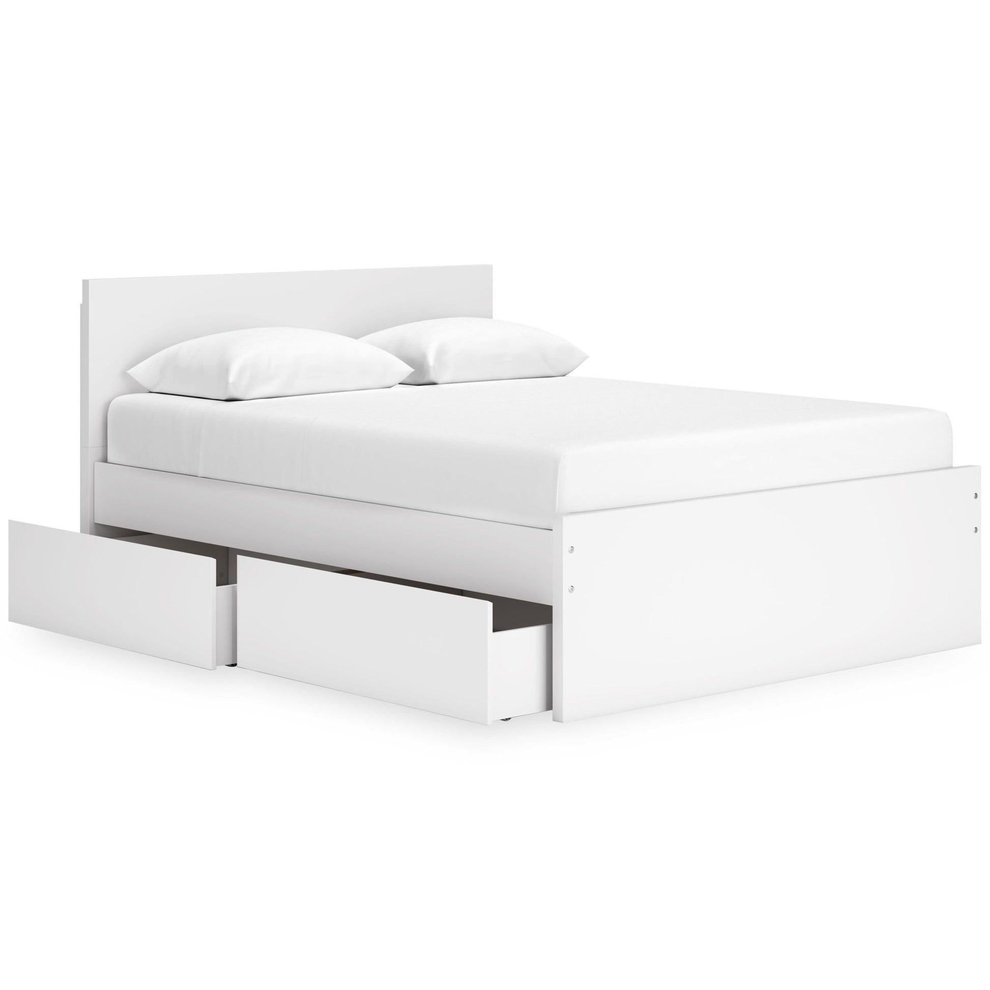Signature Design by Ashley Onita EB9630B16 Queen Panel Platform Bed with 2 Side Storage - American Furniture of Slidell