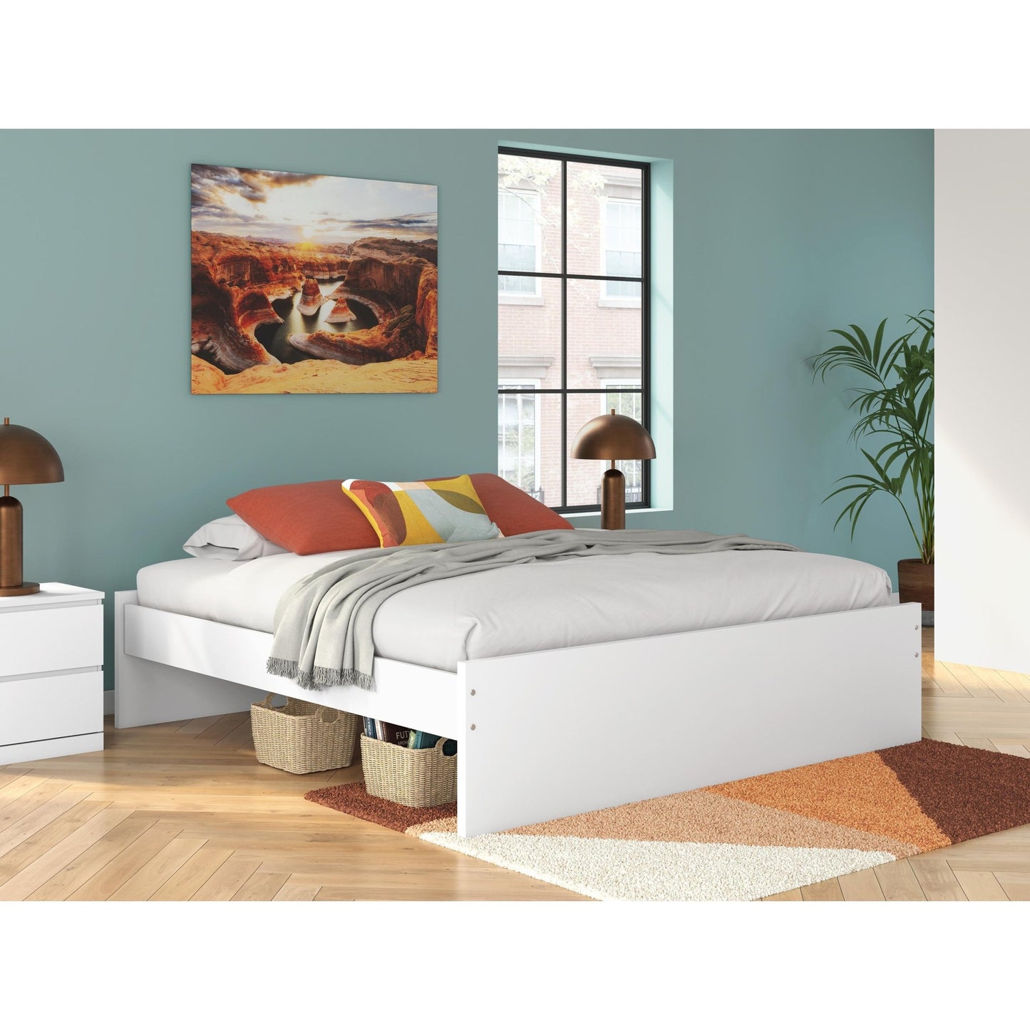 Signature Design by Ashley Onita EB9630B17 King Platform Bed - American Furniture of Slidell