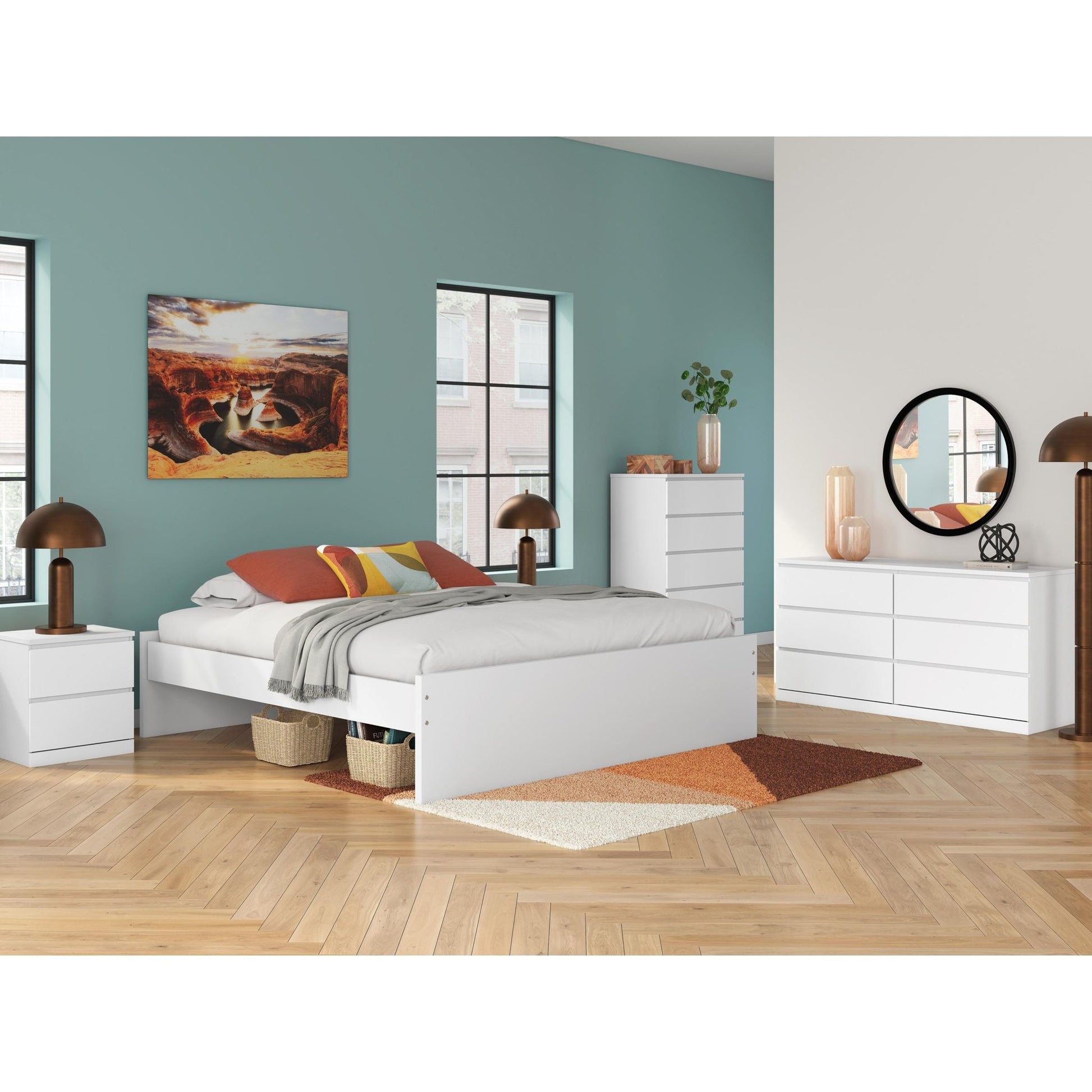 Signature Design by Ashley Onita EB9630B17 King Platform Bed - American Furniture of Slidell