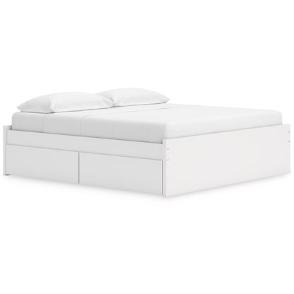 Signature Design by Ashley Onita EB9630B18 King Platform Bed with 2 Side Storage - American Furniture of Slidell