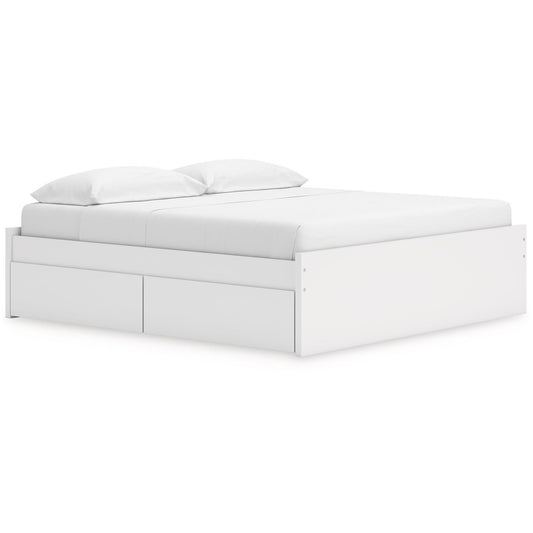 Signature Design by Ashley Onita EB9630B18 King Platform Bed with 2 Side Storage - American Furniture of Slidell