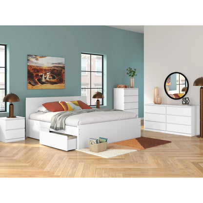 Signature Design by Ashley Onita EB9630B21 King Panel Platform Bed with 2 Side Storage - American Furniture of Slidell