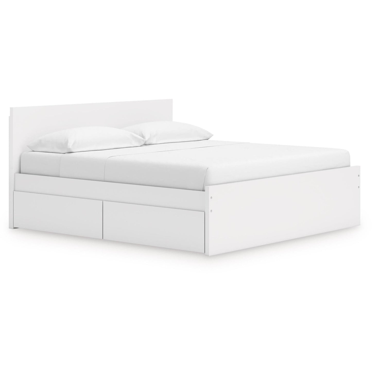 Signature Design by Ashley Onita EB9630B21 King Panel Platform Bed with 2 Side Storage - American Furniture of Slidell