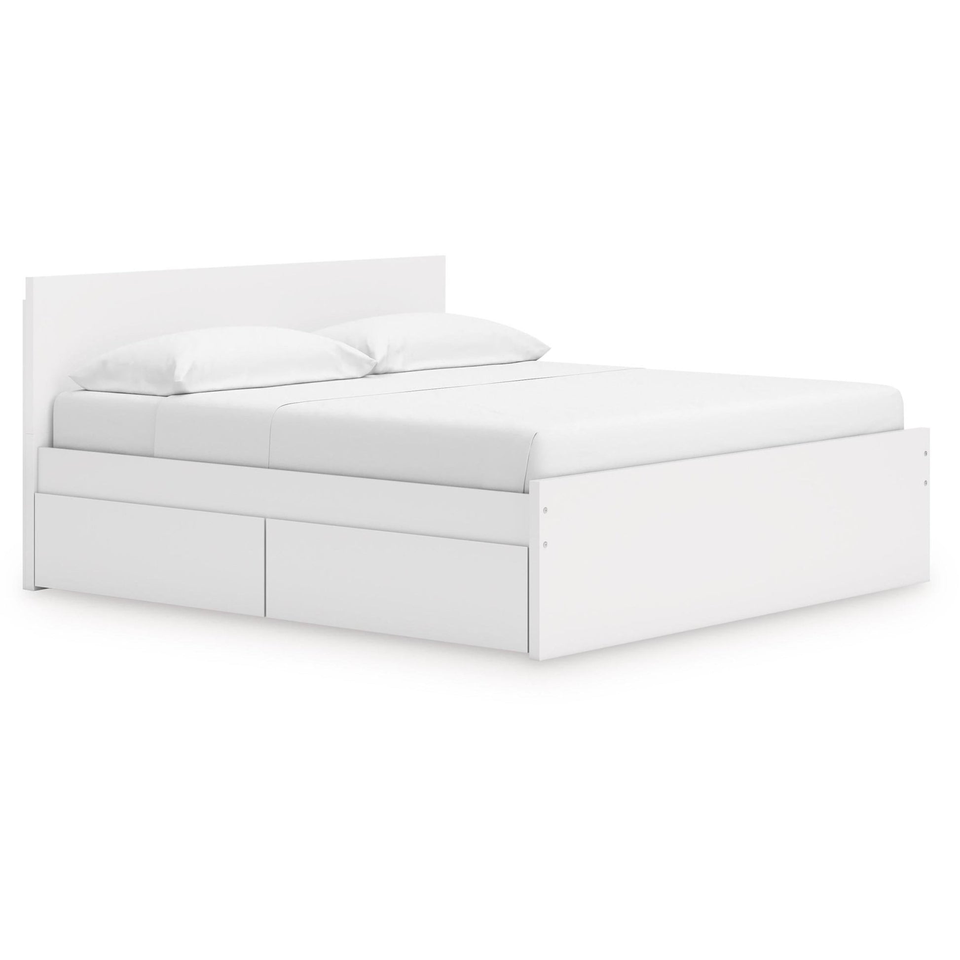 Signature Design by Ashley Onita EB9630B21 King Panel Platform Bed with 2 Side Storage - American Furniture of Slidell