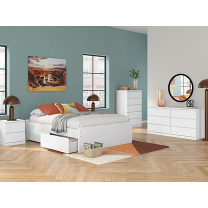 Signature Design by Ashley Onita EB9630B22 Queen Platform Bed with 1 Side Storage - American Furniture of Slidell
