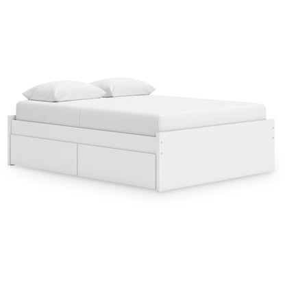 Signature Design by Ashley Onita EB9630B22 Queen Platform Bed with 1 Side Storage - American Furniture of Slidell