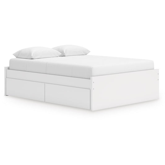 Signature Design by Ashley Onita EB9630B22 Queen Platform Bed with 1 Side Storage - American Furniture of Slidell