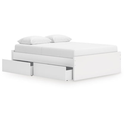 Signature Design by Ashley Onita EB9630B22 Queen Platform Bed with 1 Side Storage - American Furniture of Slidell