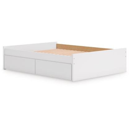 Signature Design by Ashley Onita EB9630B22 Queen Platform Bed with 1 Side Storage - American Furniture of Slidell