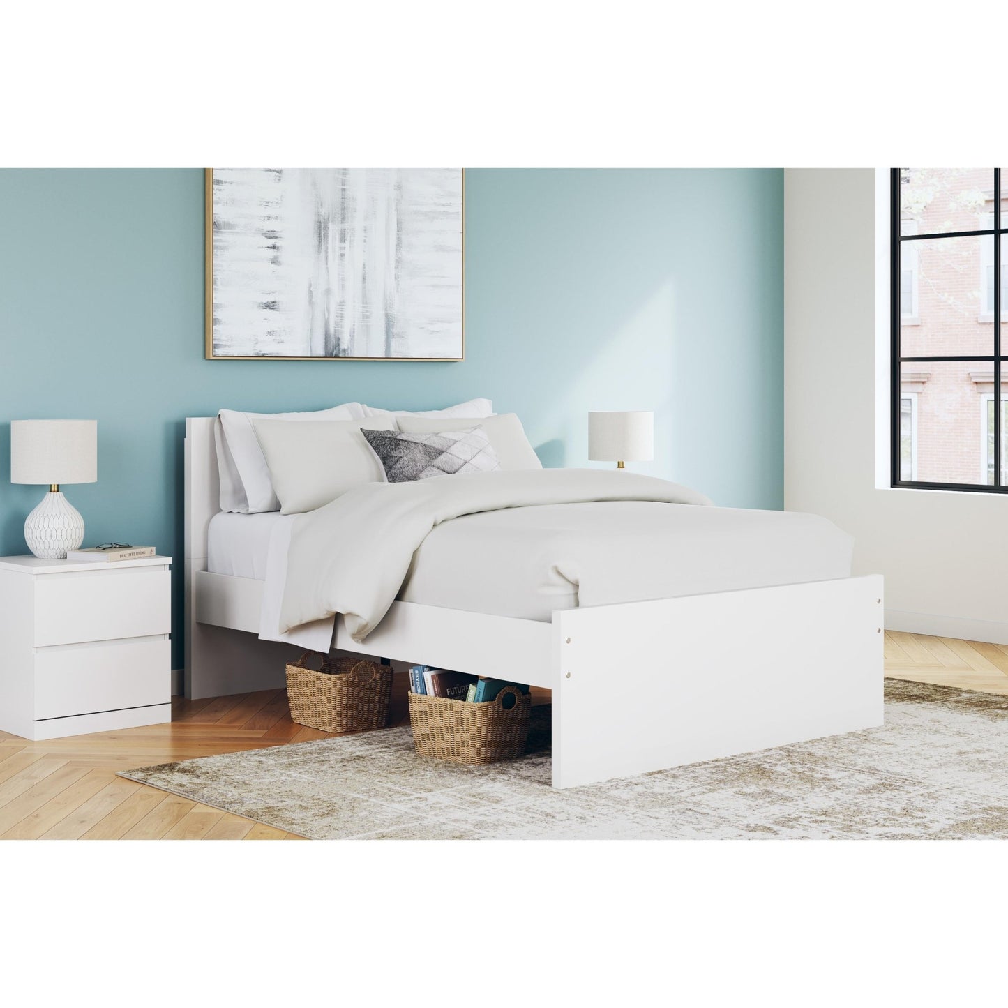 Signature Design by Ashley Onita EB9630B7 Full Panel Platform Bed - American Furniture of Slidell