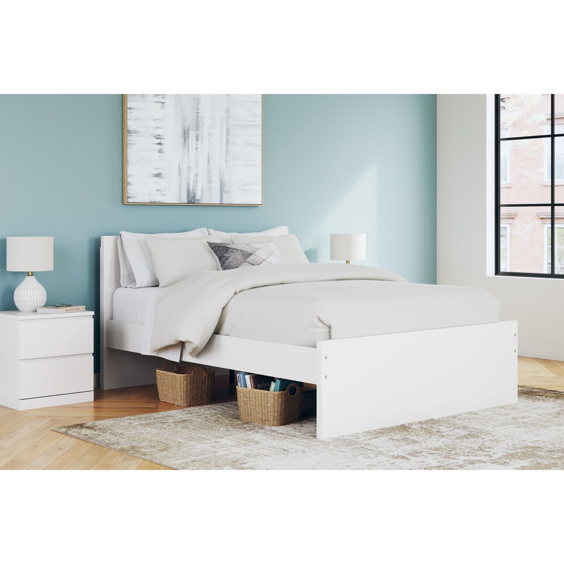 Signature Design by Ashley Onita EB9630B8 Queen Panel Platform Bed - American Furniture of Slidell