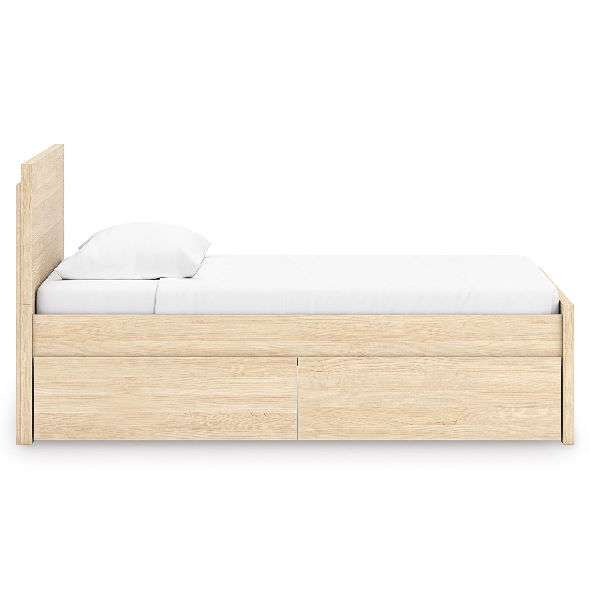 Signature Design by Ashley Onita EB9632B10 Twin Panel Platform Bed with 1 Side Storage - American Furniture of Slidell