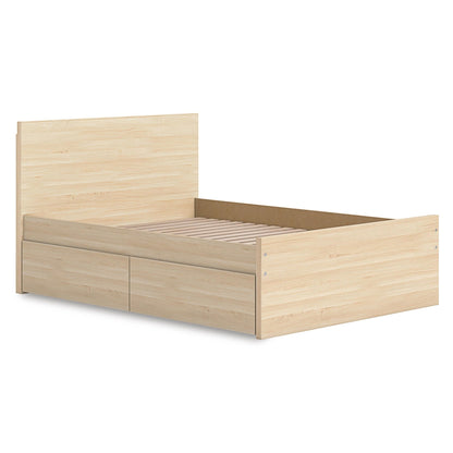 Signature Design by Ashley Onita EB9632B11 Full Panel Platform Bed with 1 Side Storage - American Furniture of Slidell