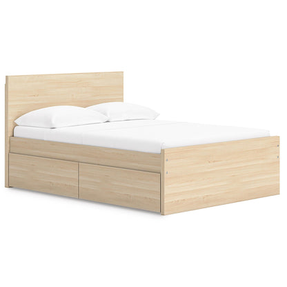 Signature Design by Ashley Onita EB9632B11 Full Panel Platform Bed with 1 Side Storage - American Furniture of Slidell