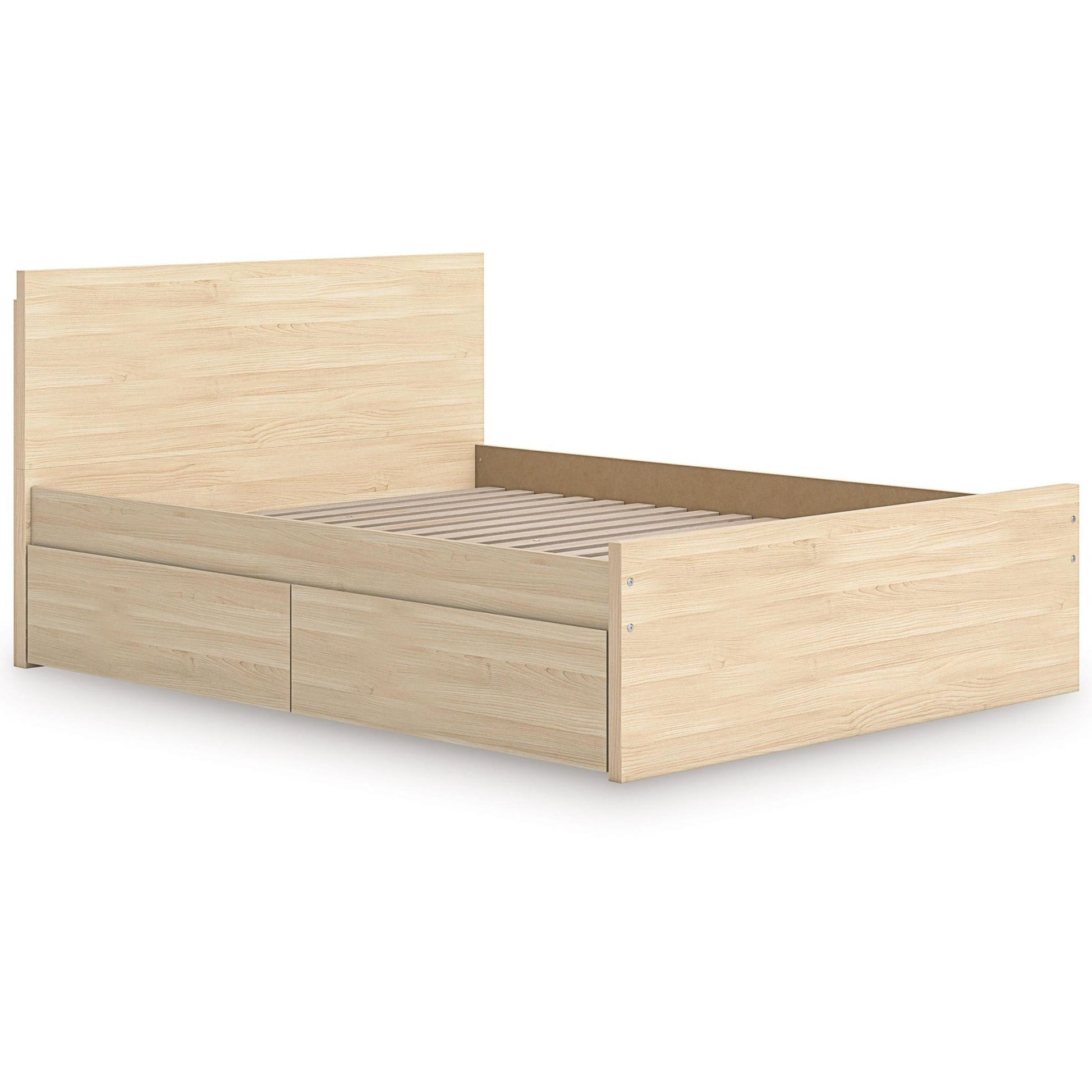 Signature Design by Ashley Onita EB9632B12 Queen Panel Platform Bed with 1 Side Storage - American Furniture of Slidell