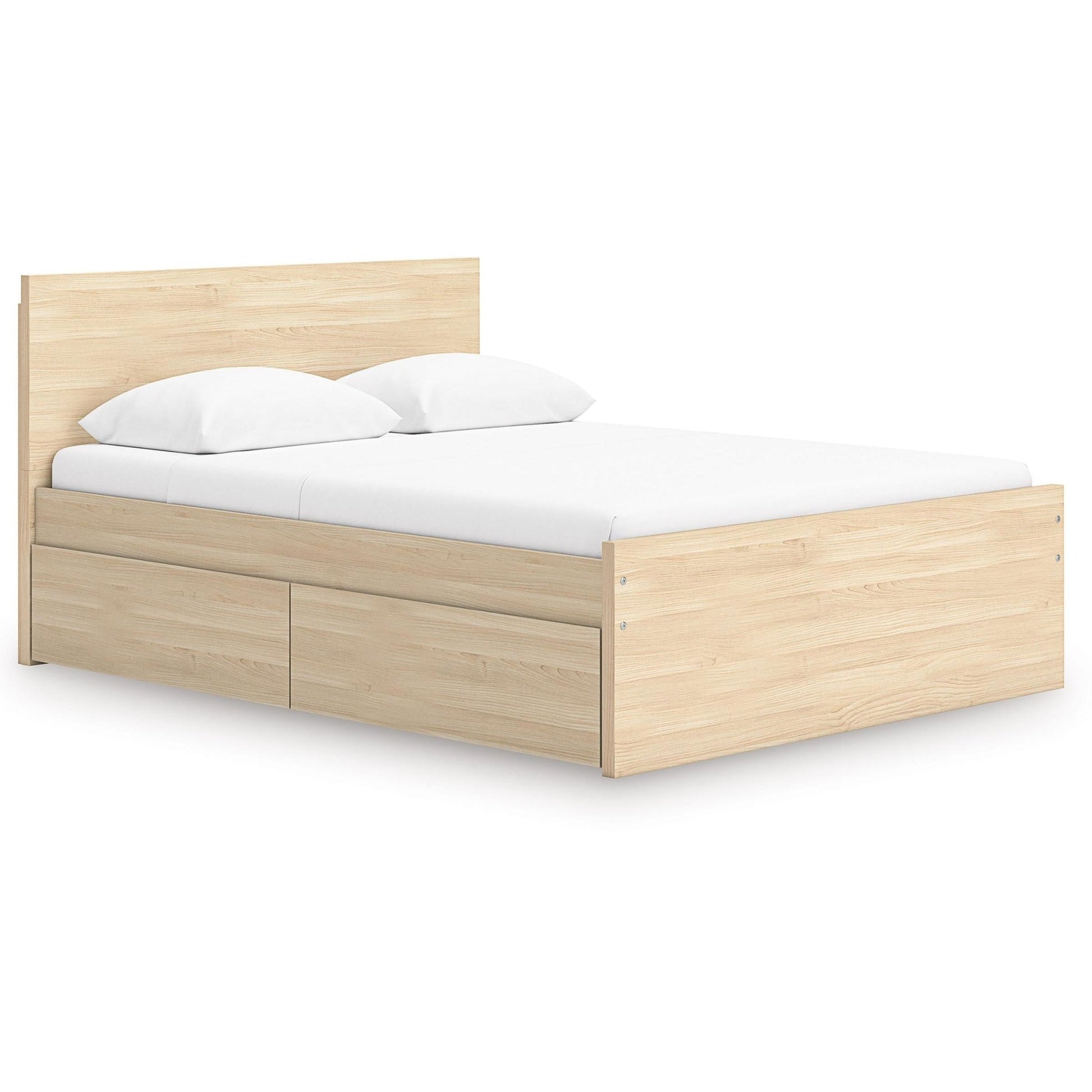 Signature Design by Ashley Onita EB9632B12 Queen Panel Platform Bed with 1 Side Storage - American Furniture of Slidell
