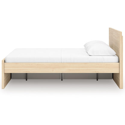 Signature Design by Ashley Onita EB9632B12 Queen Panel Platform Bed with 1 Side Storage - American Furniture of Slidell