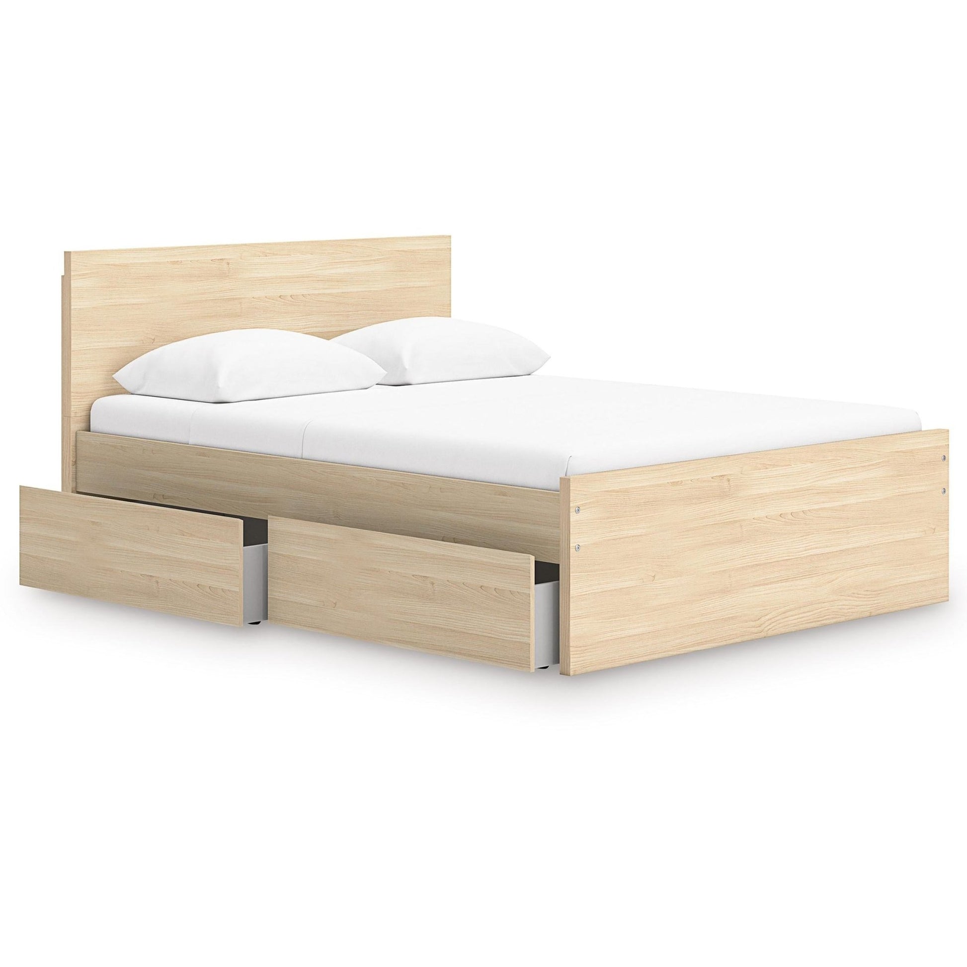 Signature Design by Ashley Onita EB9632B12 Queen Panel Platform Bed with 1 Side Storage - American Furniture of Slidell