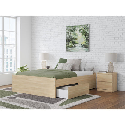 Signature Design by Ashley Onita EB9632B15 Queen Platform Bed with 2 Side Storage - American Furniture of Slidell