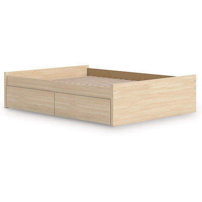 Signature Design by Ashley Onita EB9632B15 Queen Platform Bed with 2 Side Storage - American Furniture of Slidell