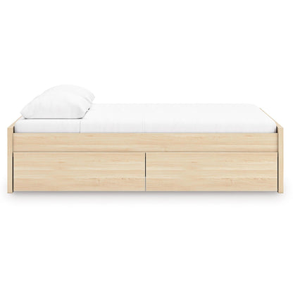 Signature Design by Ashley Onita EB9632B15 Queen Platform Bed with 2 Side Storage - American Furniture of Slidell