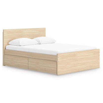 Signature Design by Ashley Onita EB9632B17 Full Panel Platform Bed with 2 Side Storage - American Furniture of Slidell