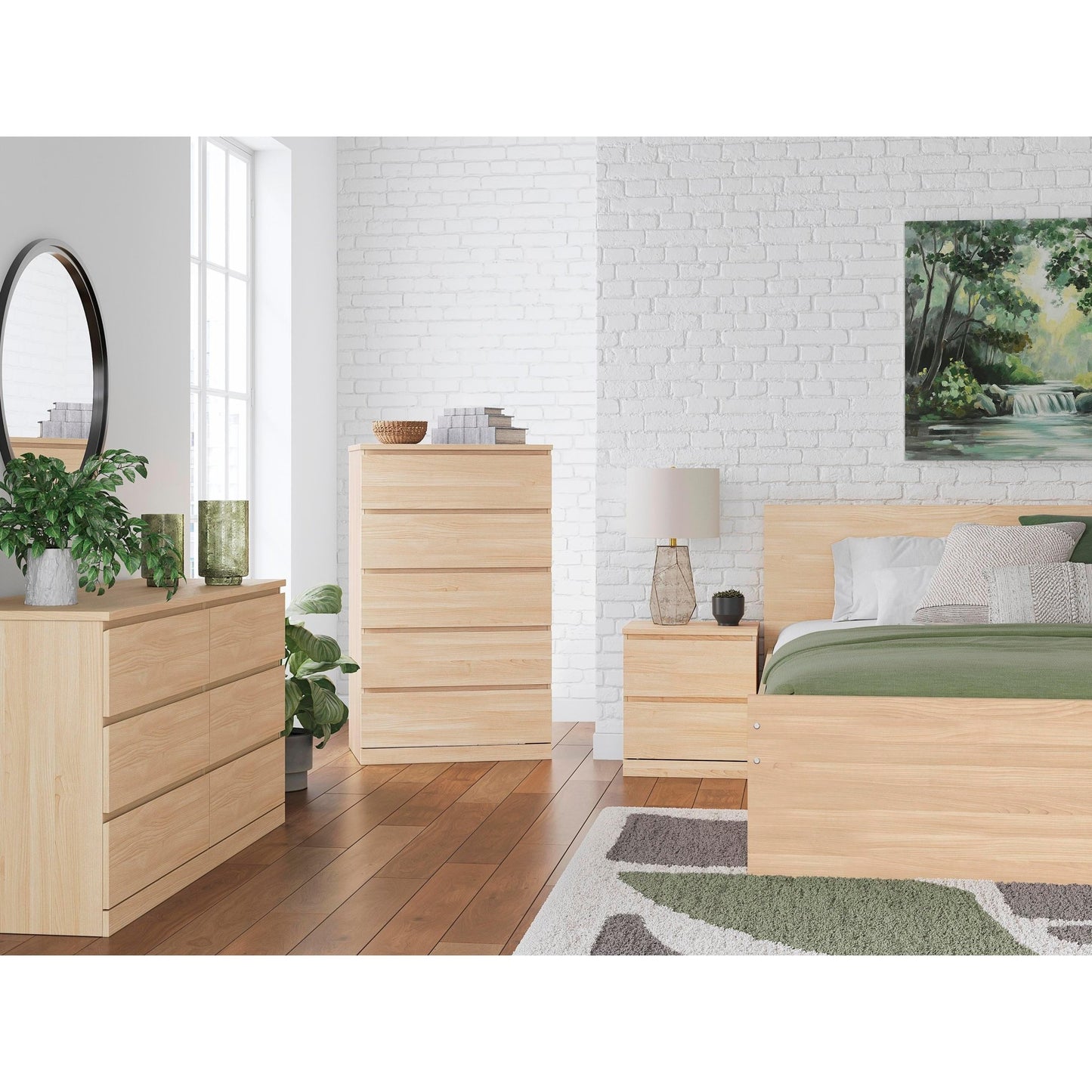 Signature Design by Ashley Onita EB9632B18 Queen Panel Platform Bed with 2 Side Storage - American Furniture of Slidell