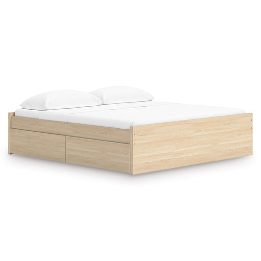 Signature Design by Ashley Onita EB9632B20 King Platform Bed with 1 Side Storage - American Furniture of Slidell