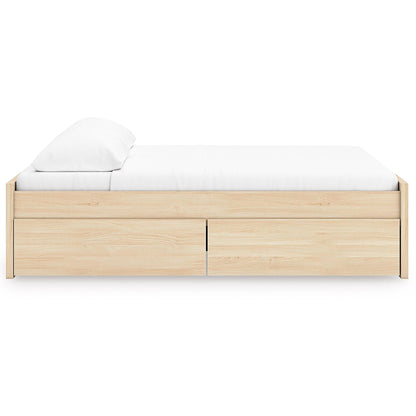 Signature Design by Ashley Onita EB9632B21 King Platform Bed with 2 Side Storage - American Furniture of Slidell