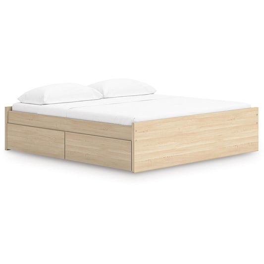 Signature Design by Ashley Onita EB9632B21 King Platform Bed with 2 Side Storage - American Furniture of Slidell