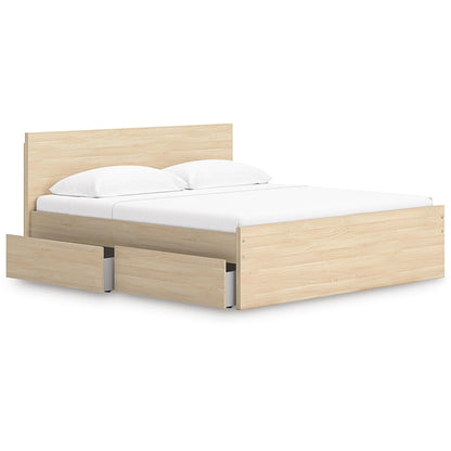 Signature Design by Ashley Onita EB9632B23 King Panel Platform Bed with Storage - American Furniture of Slidell